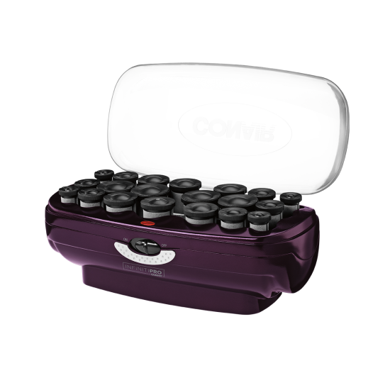 INFINITIPRO BY CONAIR Ceramic Flocked Hot Roller Set with Cord Reel and 20 Hair Rollers