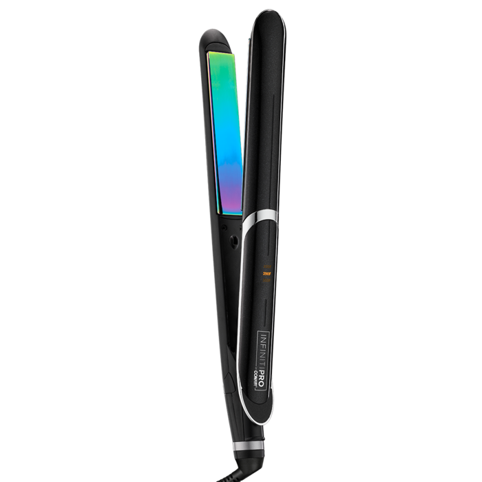 INFINITIPRO BY CONAIR Rainbow Titanium Flat Iron, 1 Inch, Black 1 Inch (Pack of 1) FLAT IRON