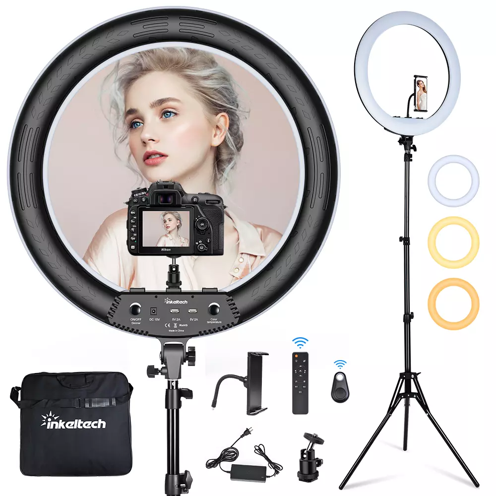 Inkeltech LED Ring Light Kit With Stand