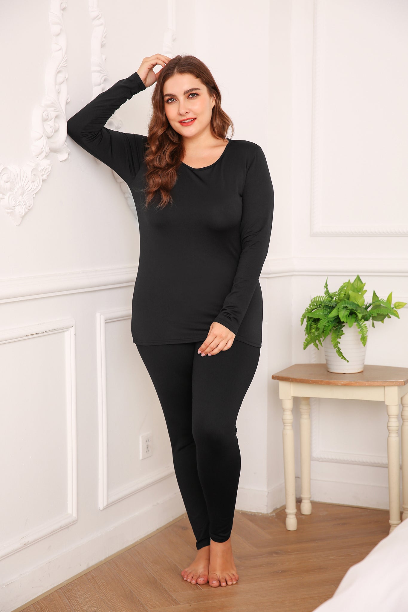 IN’VOLAND Women’s Plus Size Long Johns