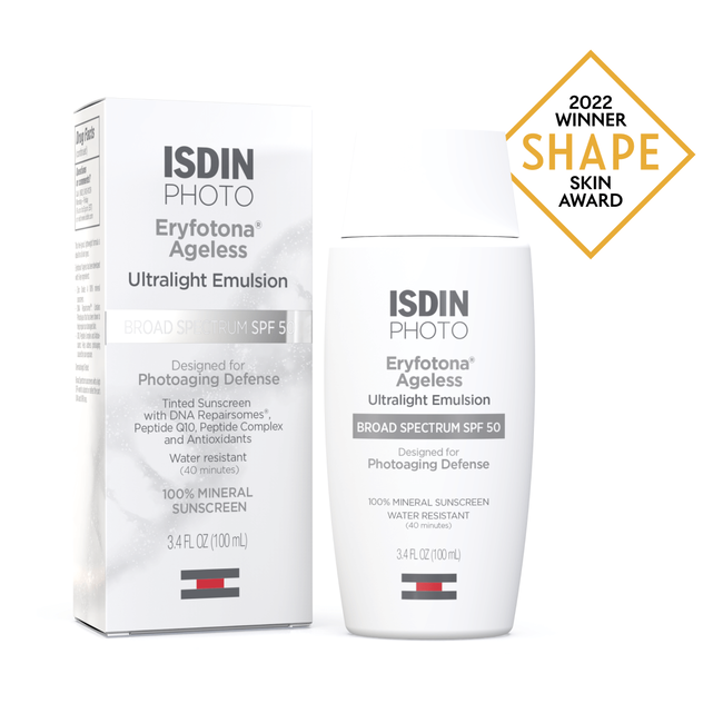 Isdin Photo Eryfotona Ageless Ultra-Light EmulsionTinted Sunscreen SPF 50+