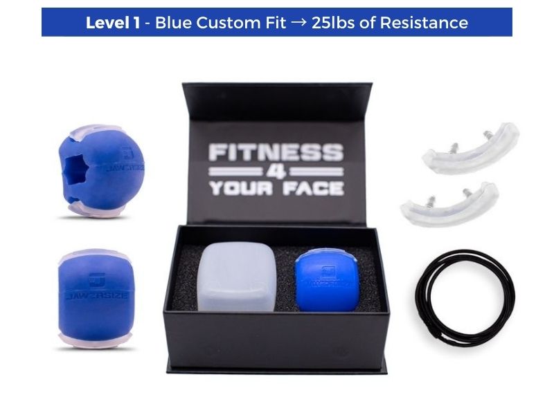 Jawzrsize Jaw, Face, and Neck Exerciser - Define Your Jawline, Slim and Tone Your Face, Look Younger and Healthier - Helps Reduce Stress and Cravings - Facial Exerciser (Level 4 - Elite) (Green)