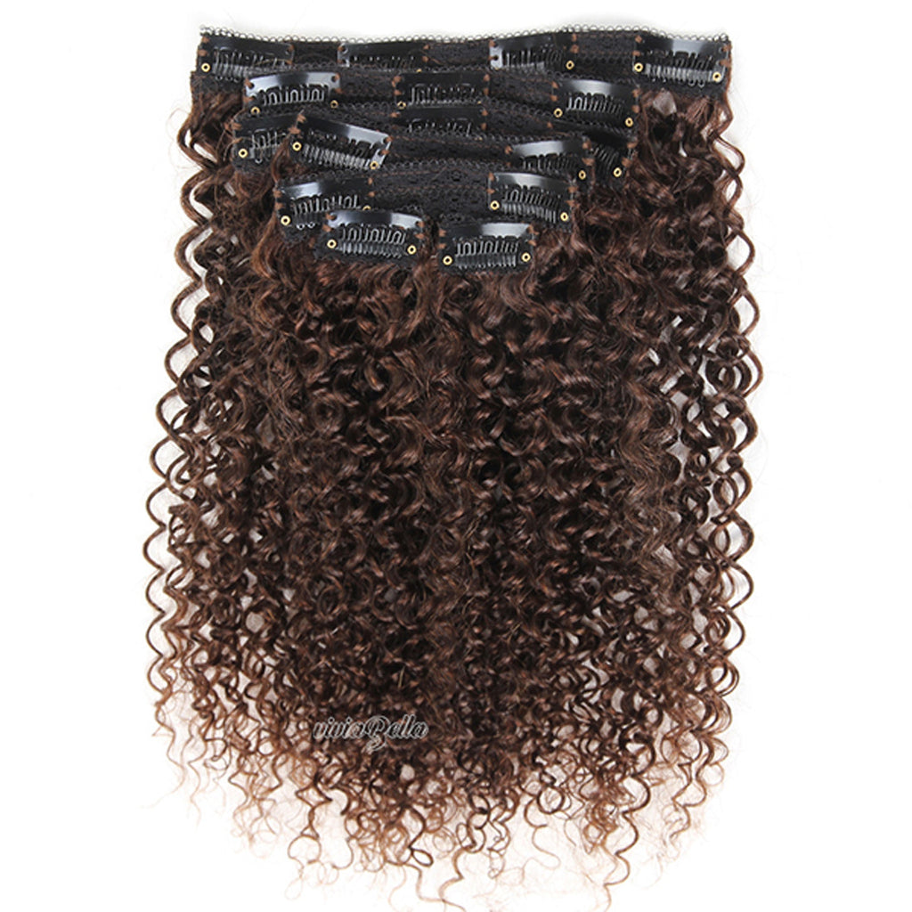 Jerry Curly Clip in Hair Extensions Human Hair