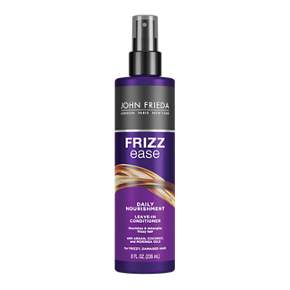 John Frieda Frizz Ease Nourishing Leave-in Conditioner for Frizz-prone Hair, with Vitamin A, C, and E, 8 Ounce (2 Pack) Leave-in Conditioner 8 Fl Oz (Pack of 2)