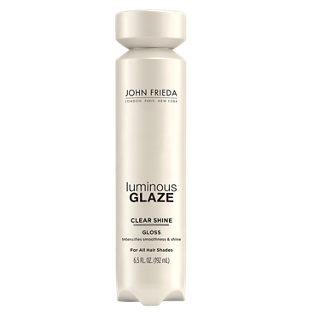 John Frieda Luminous Glaze Clear Shine Gloss, Anti-Fade, Color Enriching Gloss, Safe for Color Treated Hair, 6.5 Ounces 6.5 Fl Oz (Pack of 1) Clear Shine Gloss