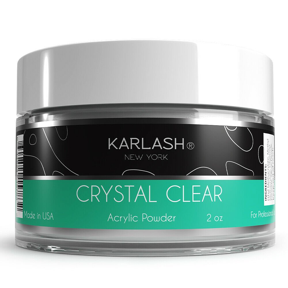 Karlash Professional Acrylic Powder Crystal Clear 2 oz 2 Ounce