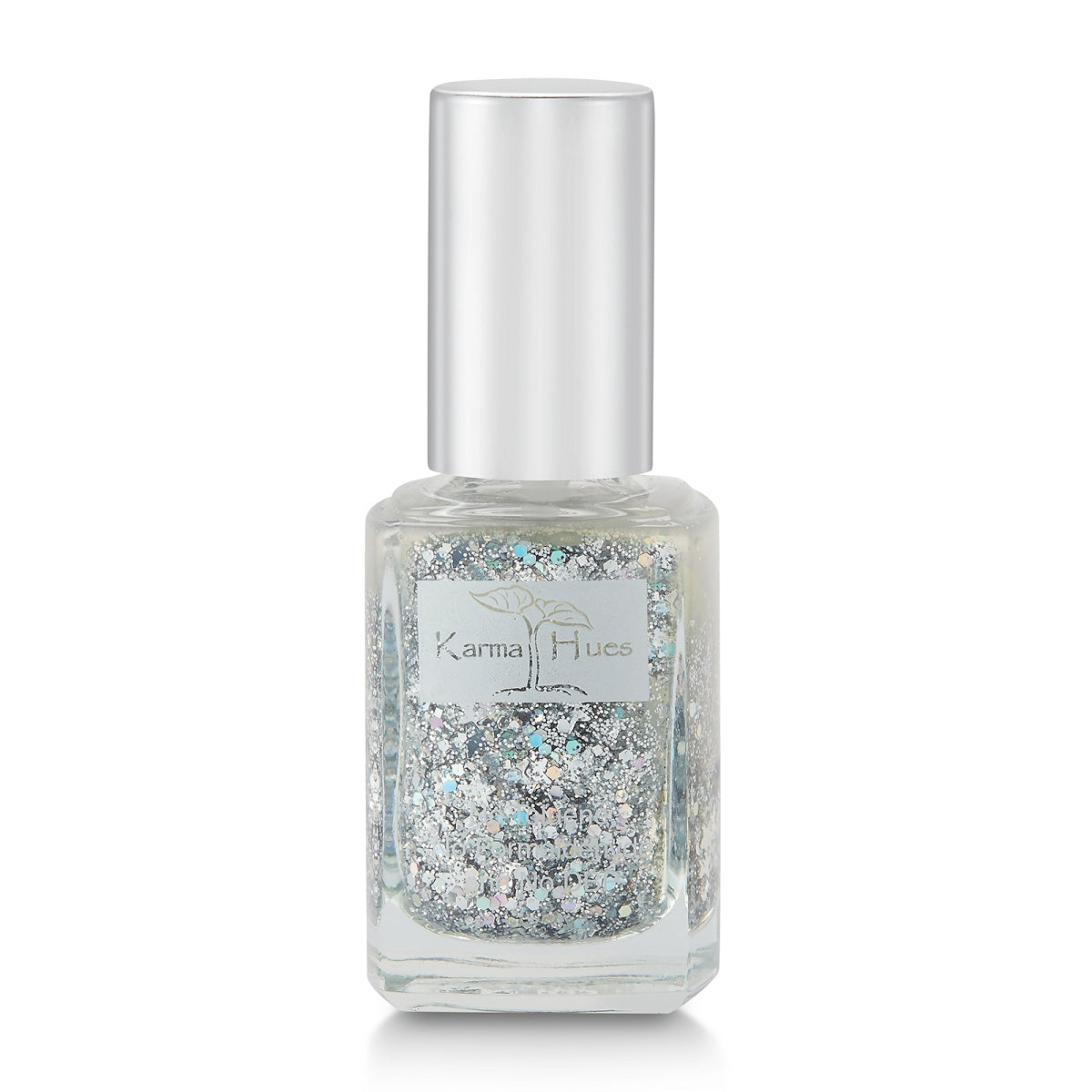 Karma Organic Nail Polish - Quick Dry Nail Lacquer, Non-Toxic, Vegan, and Cruelty-Free Nail Paint Art for Adults & Kids - No Toluene, No Formaldehyde, No DBP, and Free of TPHP (Glitter Bomb, 0.43 fl oz.)