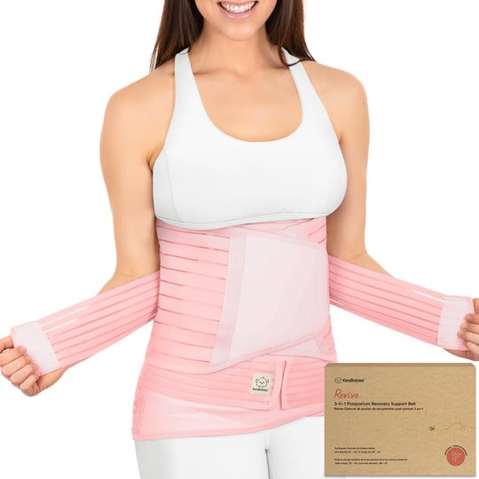 KeaBabies 3-in-1 Postpartum Belly Support Recovery Wrap