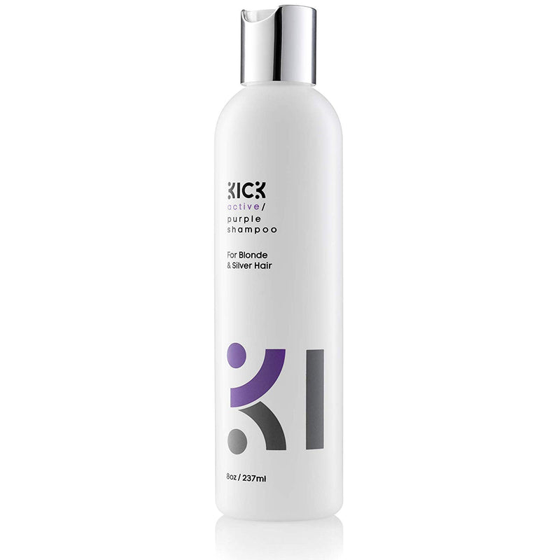 Kick Active Purple Shampoo For Blonde And Silver Hair