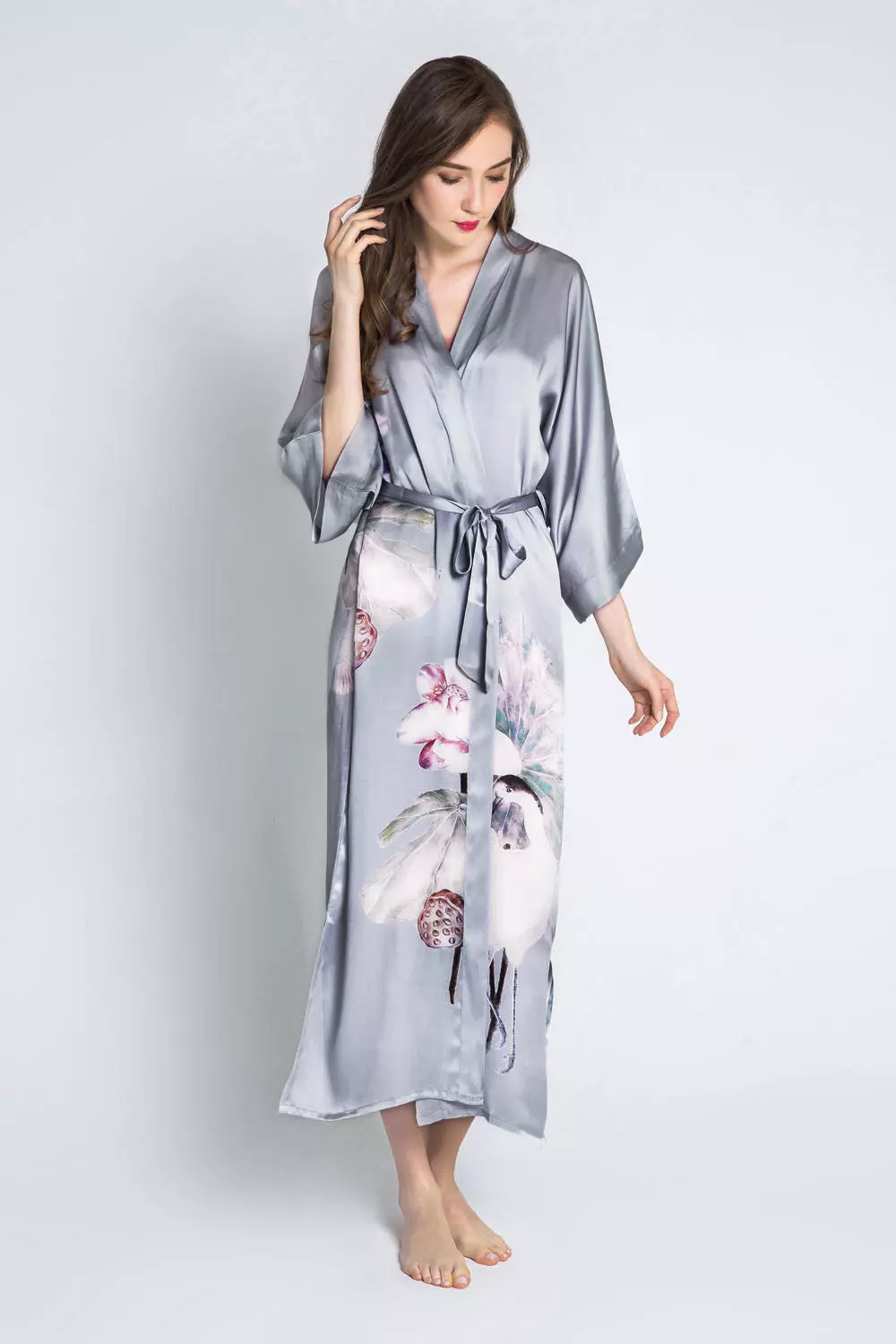 KIM+ONO Women’s Silk Kimono Robe