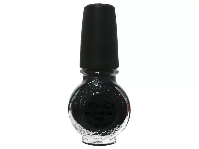 Konad Nail Stamping Polish – Black Pearl