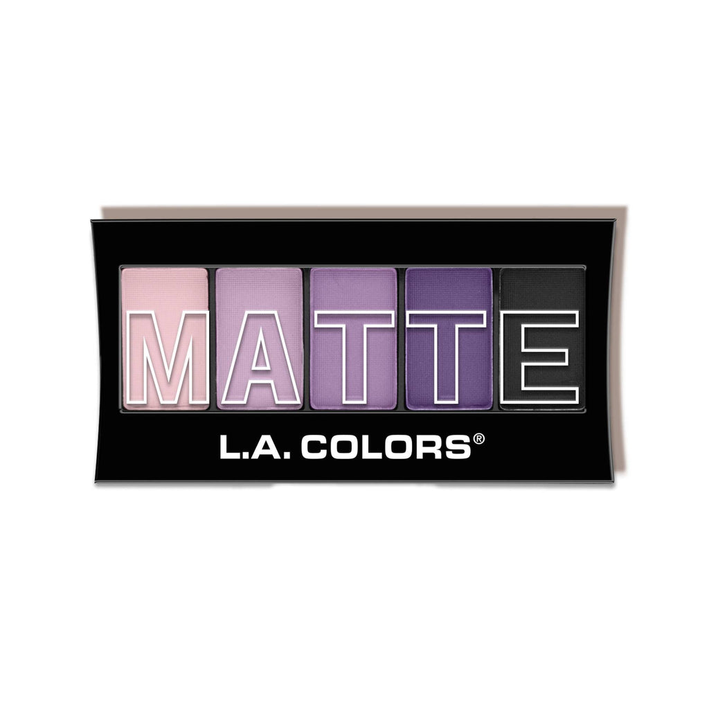 L.A. Colors Matte Eyeshadow Palette – Purple Cashmere