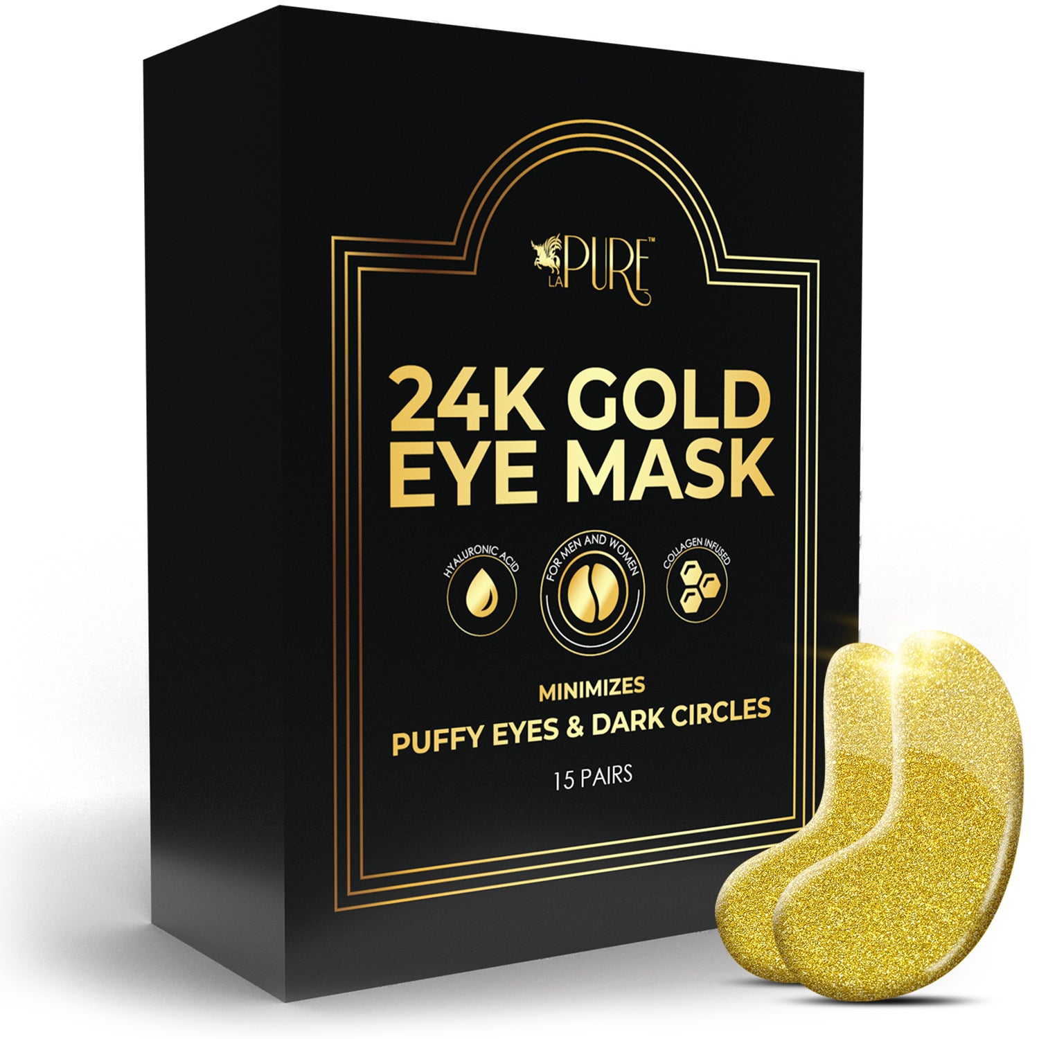 LA Pure 24K Gold Eye Treatment Masks