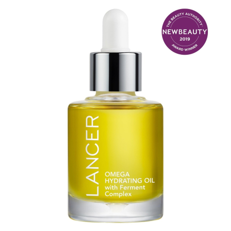 Lancer Skincare Omega Hydrating Oil with Ferment Complex, 1 FL OZ, Delivers Essential Hydration, Made with Turmeric to Improve Radiance and Redness, For Daily Use