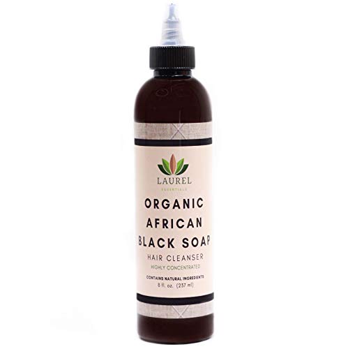 Laurel Essential Organic African Black Soap Hair Cleanser