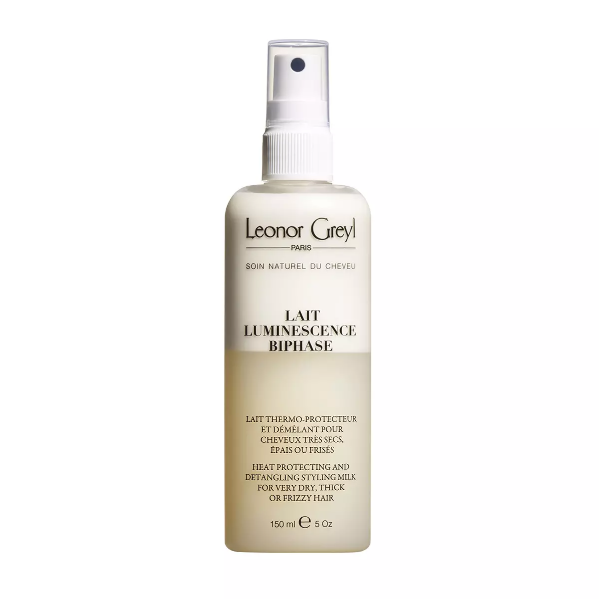 Leonor Greyl Paris Lait Luminiscence Bi-Phase- Detangling and Heat Protecting Spray for Dry and Thick Hair, 5.2 Oz