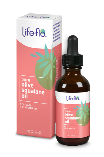 Life-Flo Pure Olive Squalane Oil Pressed From 100% Olives | Smooths & Moisturizes Skin | Softens & Conditions Hair & Cuticles | 2oz