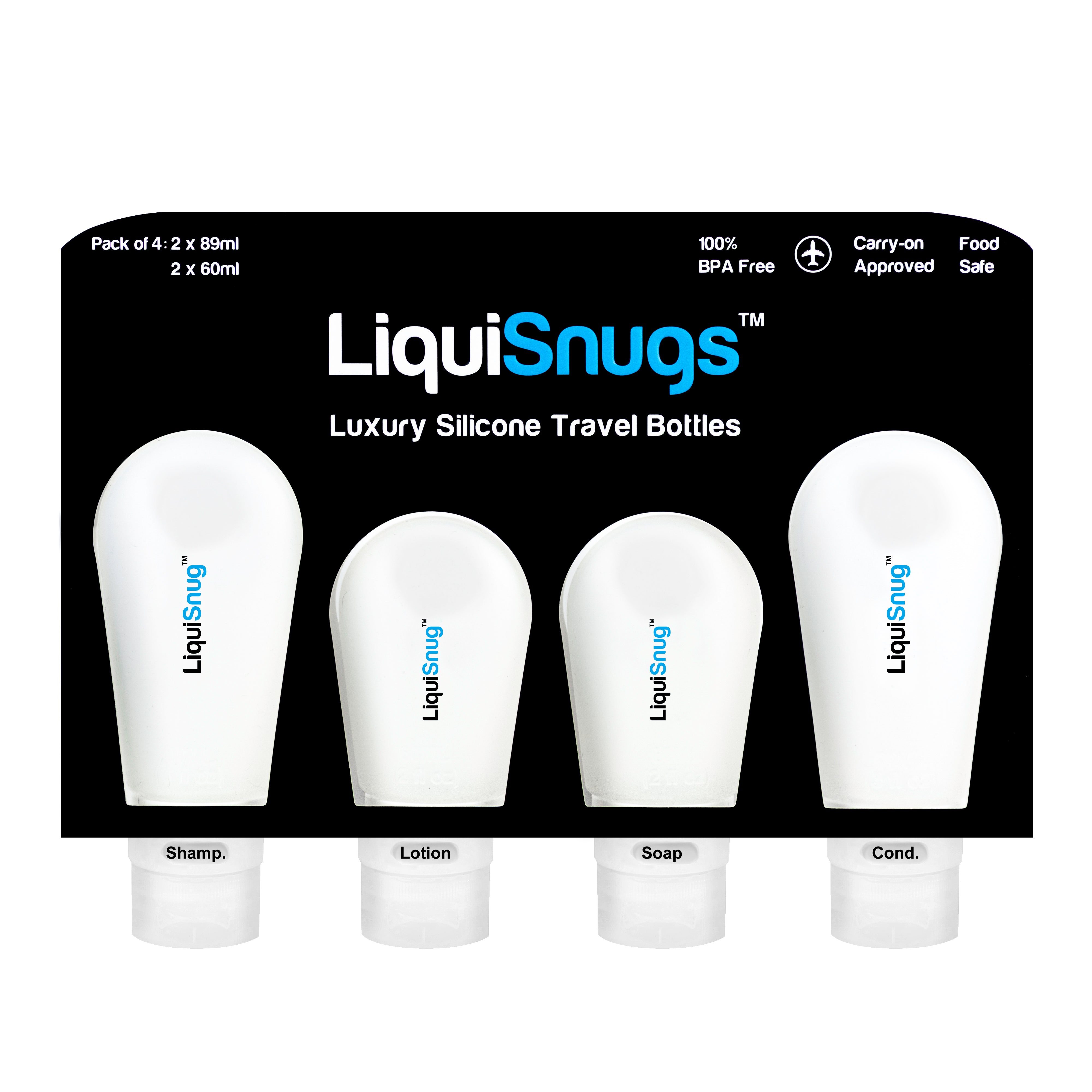 Liquisnugs Luxury Silicone Travel Bottles