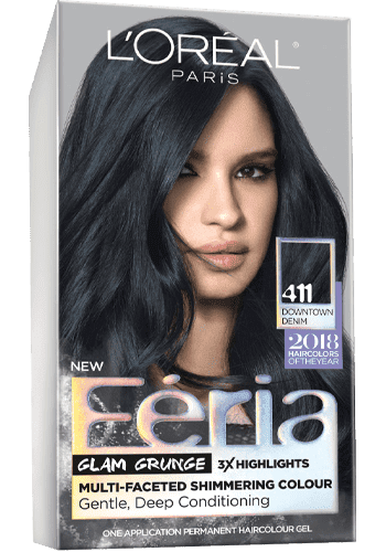 L’Oréal Paris Feria Multi-Faceted Shimmering Color – 411 Downtown Denim