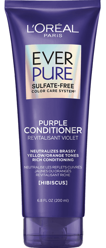 L'Oreal Paris EverPure Sulfate Free Brass Toning Purple Conditioner for Blonde, Bleached, Silver, or Brown Highlighted Hair, 6.8 Fl; Oz (Packaging May Vary) 6.8 Fl Oz (Pack of 1) Conditioner