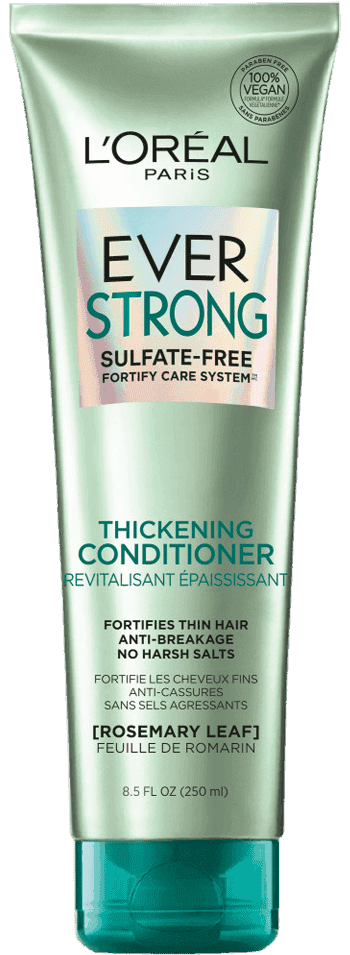 L'Oreal Paris EverStrong Thickening Sulfate Free Conditioner, Thickens + Strengthens, For Thin, Fragile Hair, with Rosemary Leaf, 8.5 Ounces (Packaging May Vary) CONDITIONER 8.5 Fl Oz (Pack of 1)
