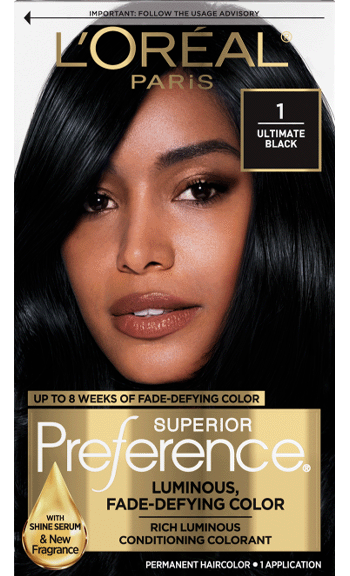 L’Oreal Paris Superior Preference Fade-Defying Color +Shine System – Ultimate Black