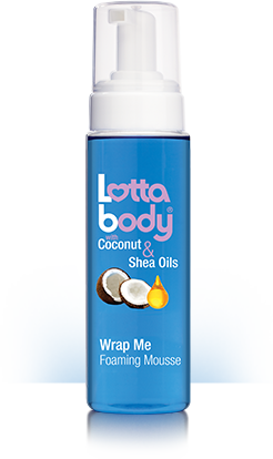 Lotta Body Wrap Me Foaming Mousse with Coconut and Shea Oil, 7 Ounce (Including Double Sided Edge Control Hair Brush & 3 pc Rat Tail Comb Set) Foam Mousse & Hair Styling Tools Kit