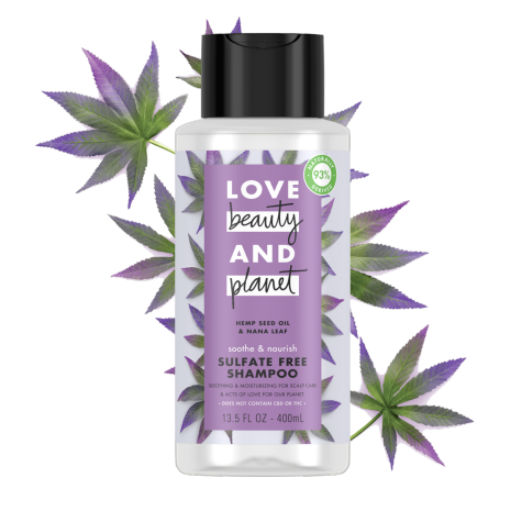 Love Beauty & Planet Scalp Serum Soothe & Nourish for a Dry Scalp Hemp Seed Oil & Nana Leaf Vegan, Paraben-free, Silicone-free, Cruelty-free 3.2 oz