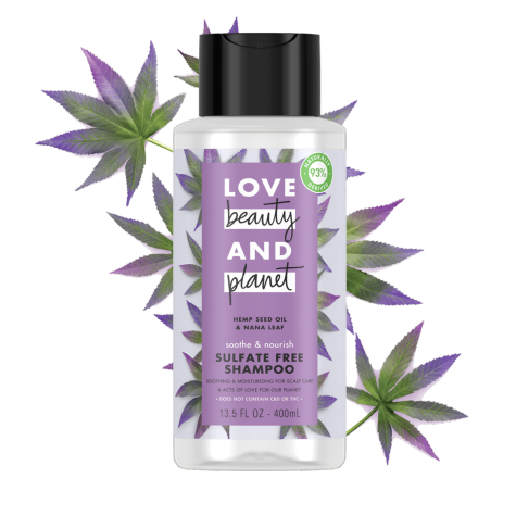 Love Beauty & Planet Scalp Serum Soothe & Nourish for a Dry Scalp Hemp Seed Oil & Nana Leaf Vegan, Paraben-free, Silicone-free, Cruelty-free 3.2 oz