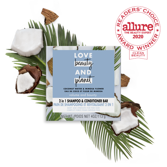 Love Beauty And Planet 2-In-1 Coconut Water & Mimosa Flower Shampoo And Conditioner Bar