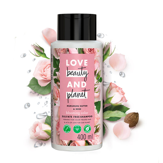 LOVEbeauty ANDplanet Murumuru Butter &Rose Blooming Color Sulfaatvrije Shampoo