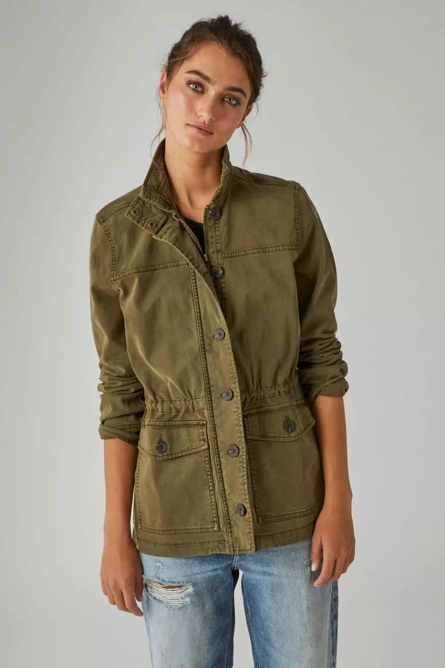 Lucky Brand Women’s Long Sleeve Utility Jacket