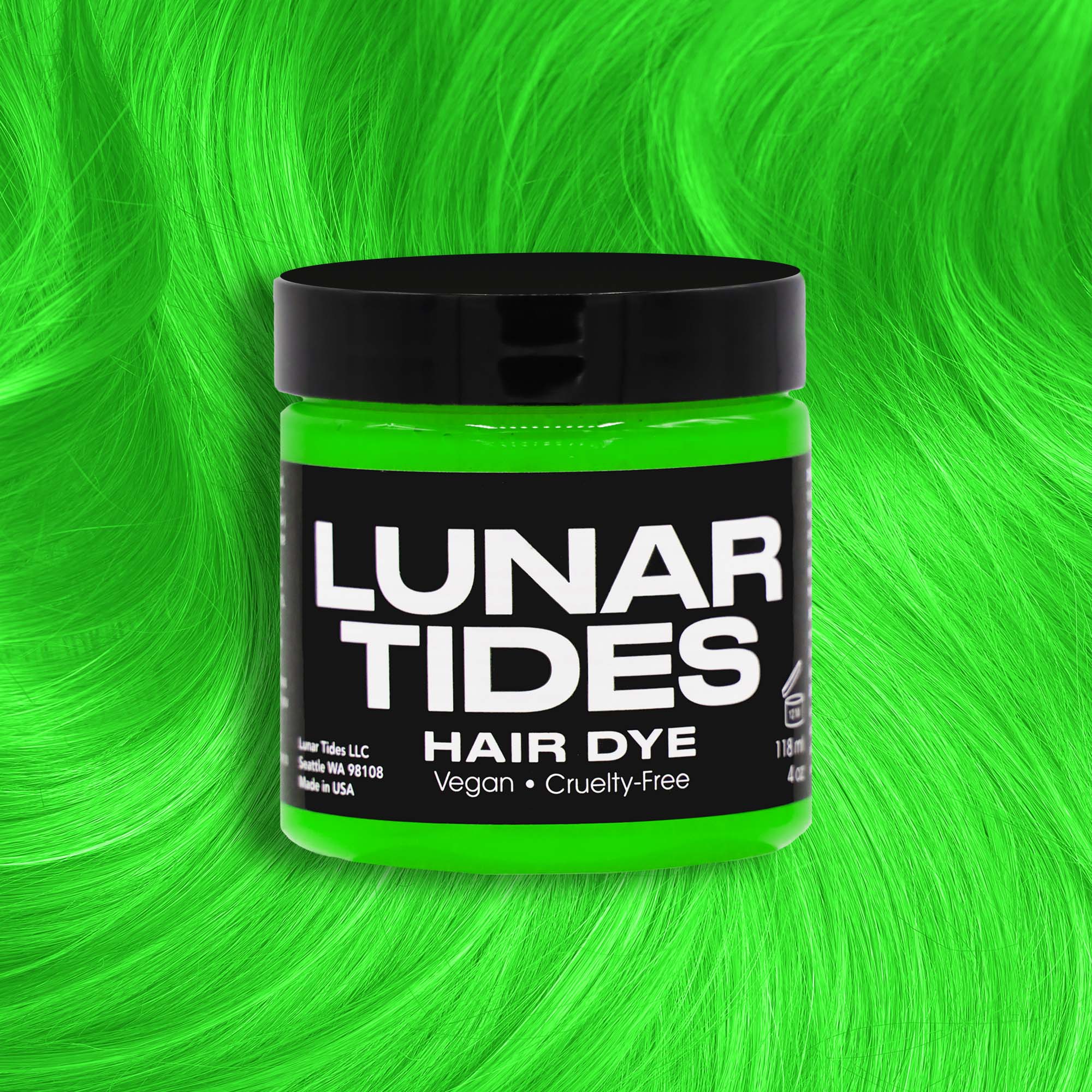 Lunar Tides Hair Dye – Aurora Lime Green