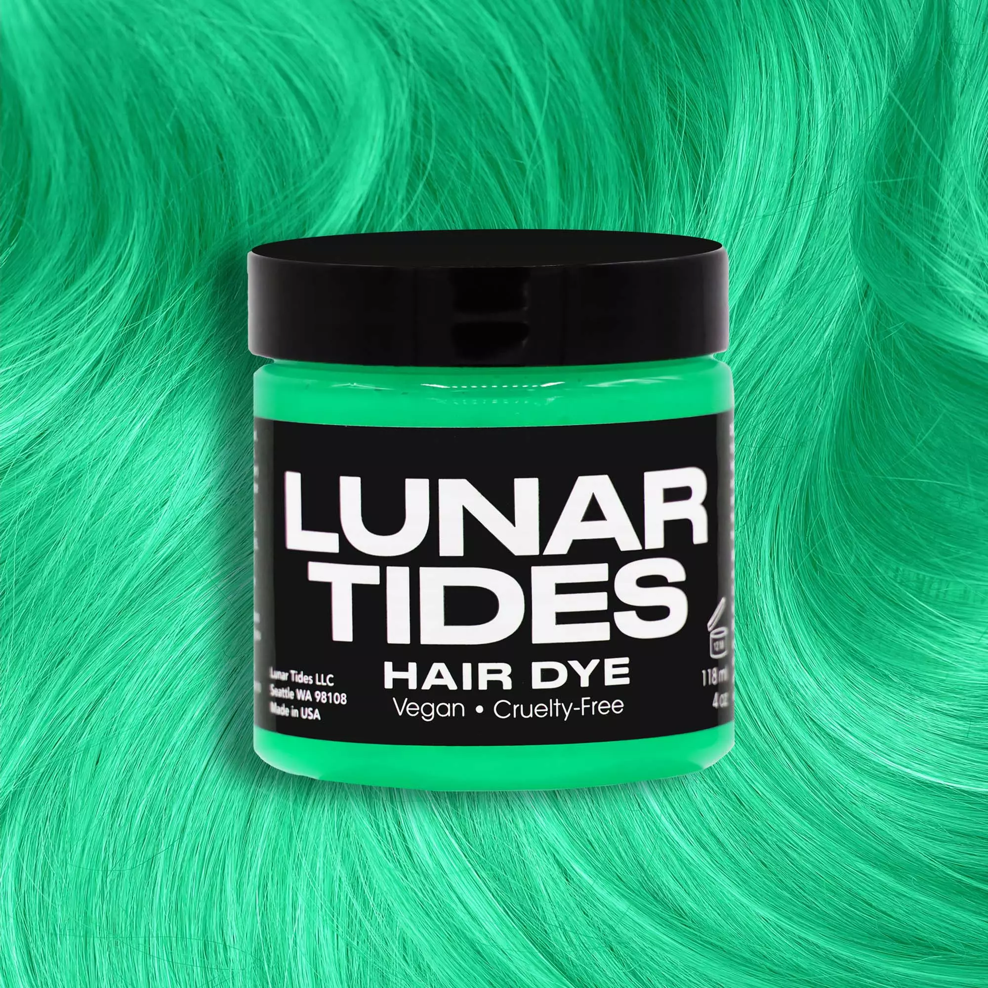 Lunar Tides Semi-Permanent Pastel Hair Dye – Beetle Green