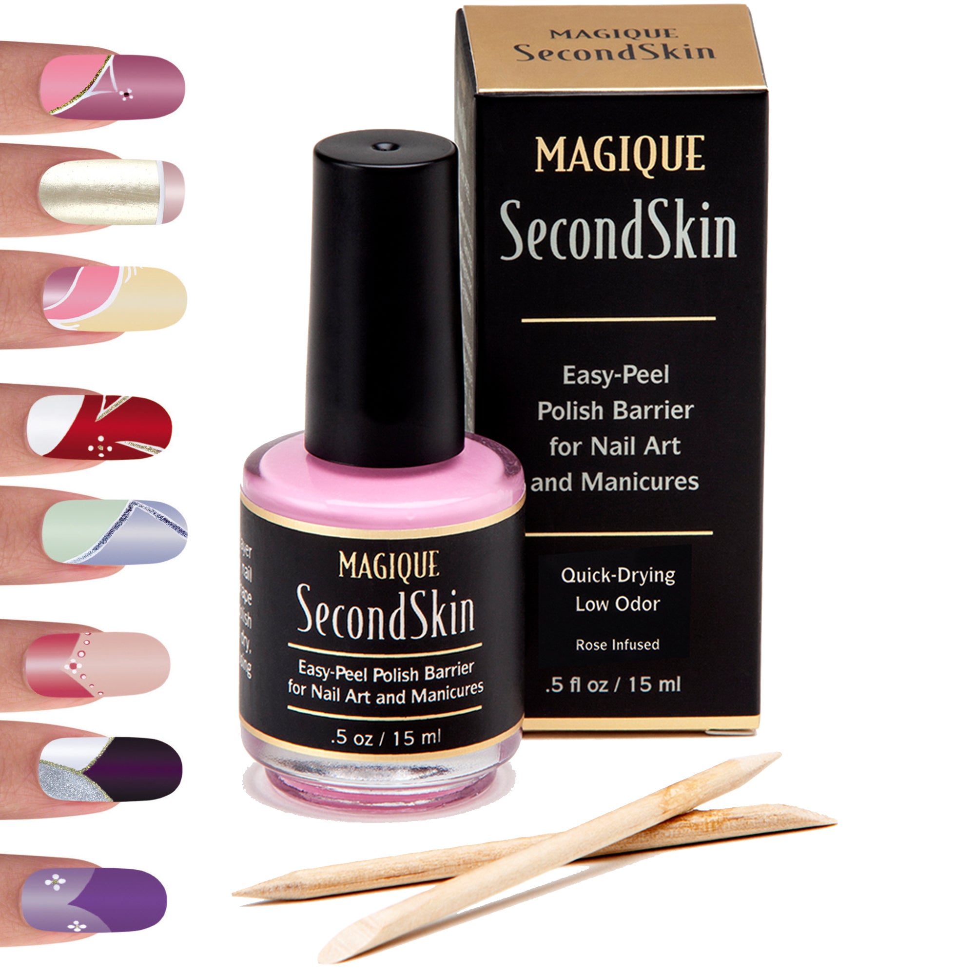 Magique Second Skin Easy-Peel Polish Barrier For Nail Art And Manicures