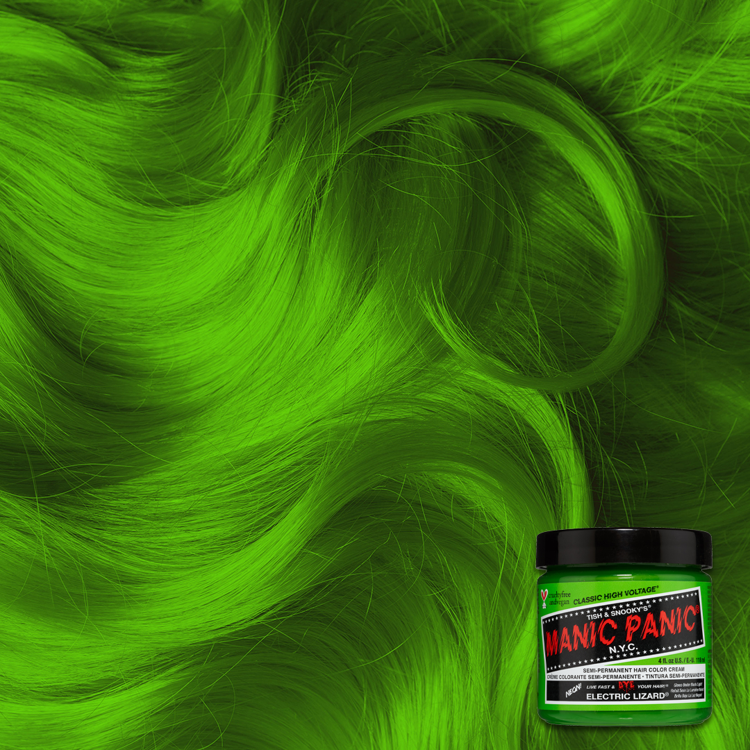 Manic Panic Semi-Permanent Hair Color Cream – Neon Lime Green