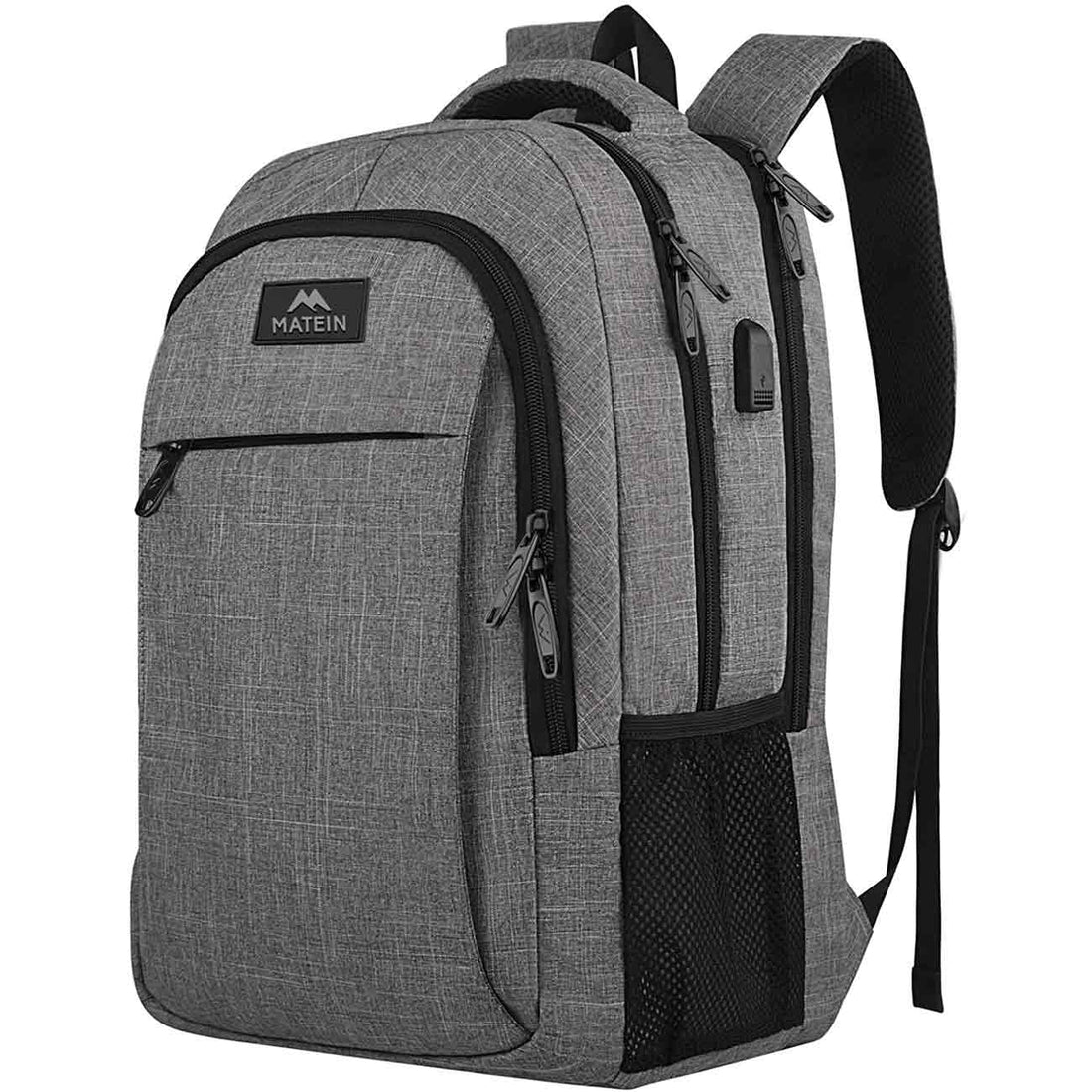 Matein Travel Backpack With USB Charging Port