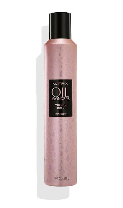 MATRIX Oil Wonders Volume Rose Finishing Hairspray | All Over Volume & Shine | Strong Hold | For Fine Hair | 10.2 Oz.