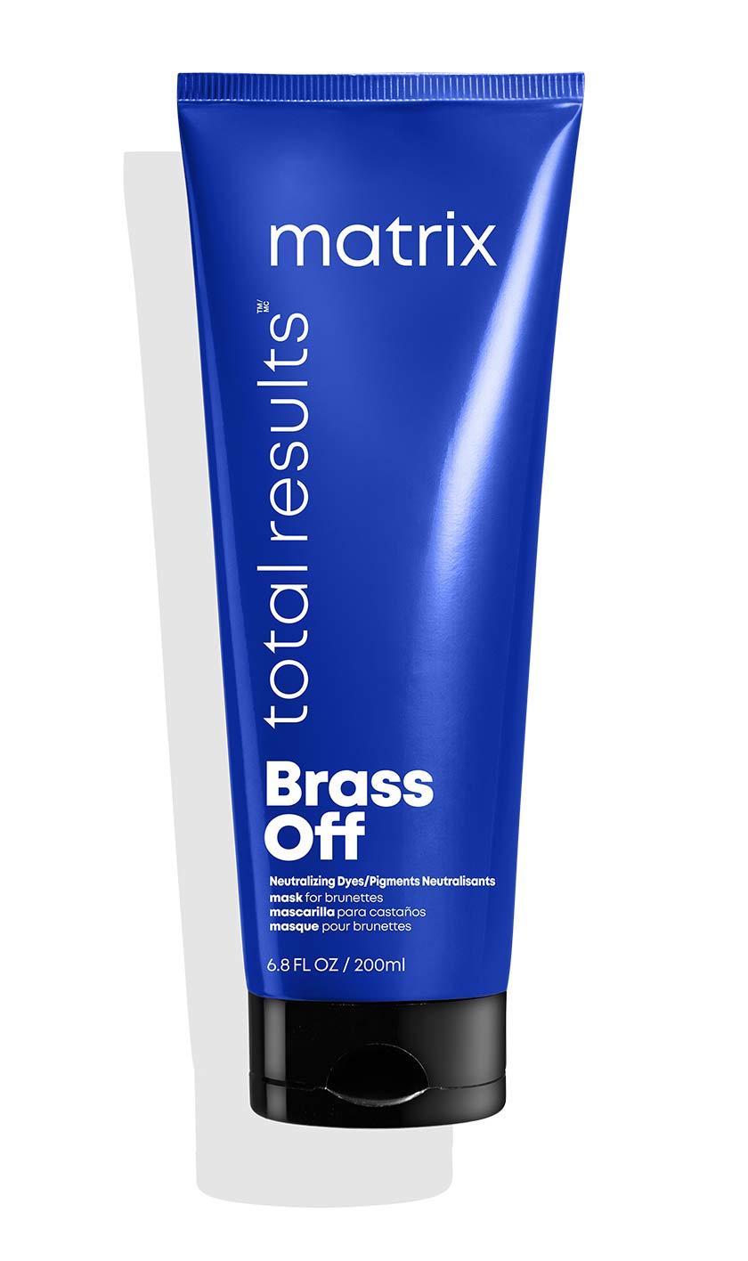 MATRIX Total Results Brass Off Color Depositing Custom Neutralization Hair Mask | Repairs & Protects Fragile Hair | For Color Treated Hair 6.8 Fl Oz (Pack of 1)