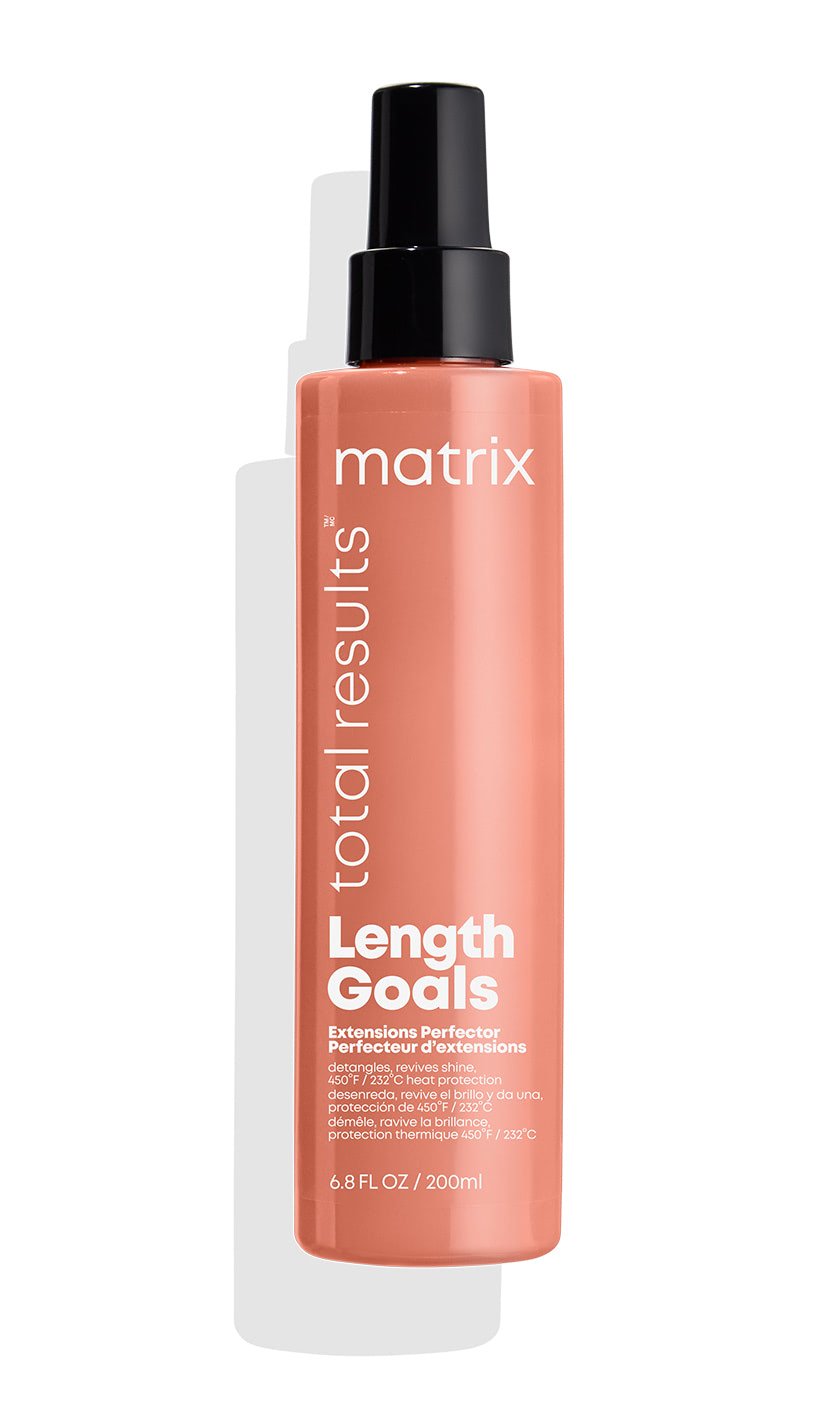 MATRIX Total Results Length Goals Extensions Perfector Multi-Benefit Heat Protectant & Styling Spray | Leave-In Hair Treatment | for Damaged Hair | 6.8 Fl Oz