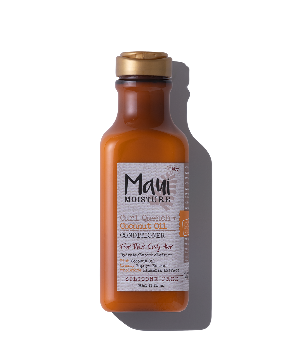 Maui Moisture Curl Quench + Coconut Oil Curl-Defining Anti-Frizz Conditioner to Hydrate and Detangle Tight Curly Hair, Softening Conditioner, Vegan, Silicone & Paraben-Free, 13 fl oz