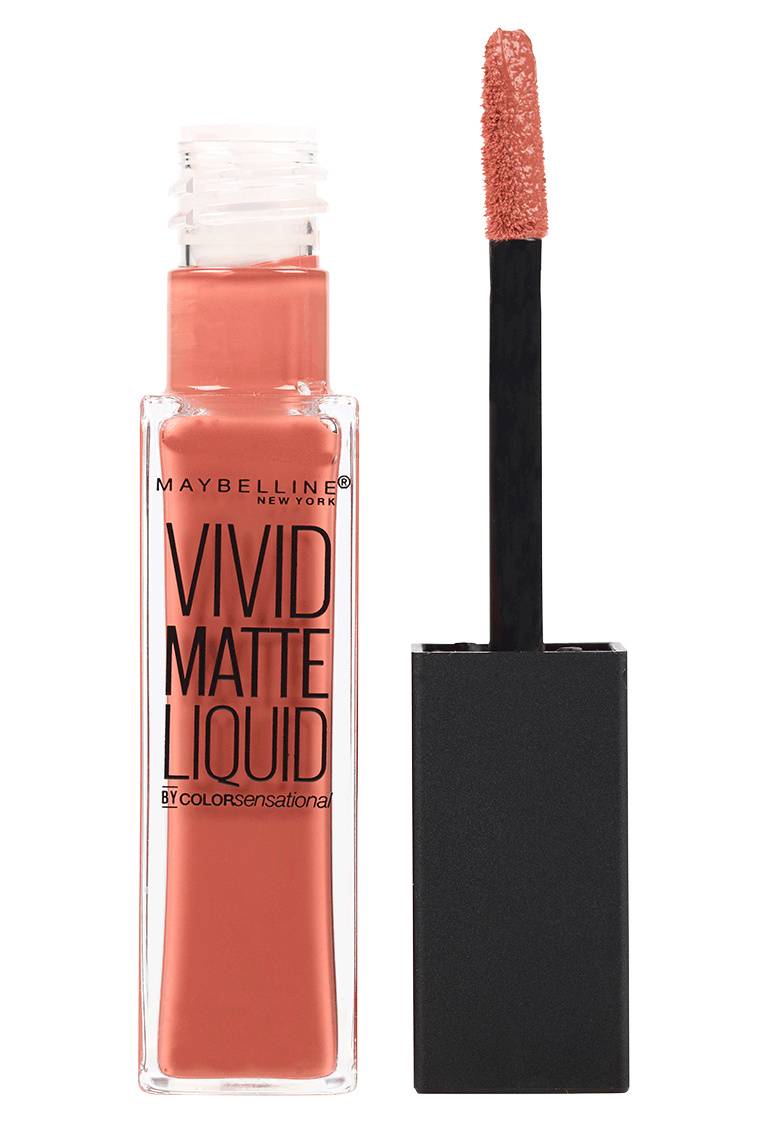 Maybelline Color Sensational Vivid Matte Liquid Lipstick In Nude Thrill