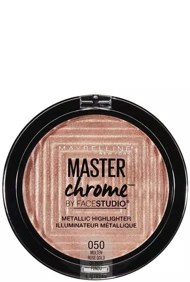 Maybelline New York Facestudio Master Chrome Metallic Highlighter Makeup, Molten Rose Gold, 0.24 Ounce