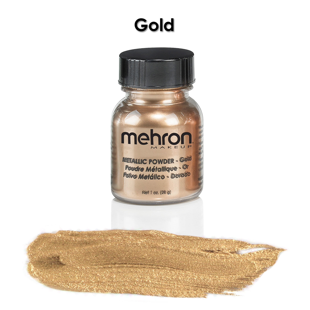 Mehron Makeup Metallic Powder – Gold