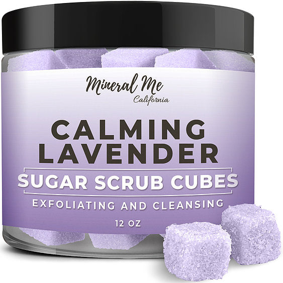 Mineral Me California Calming Lavender Sugar Scrub Cubes