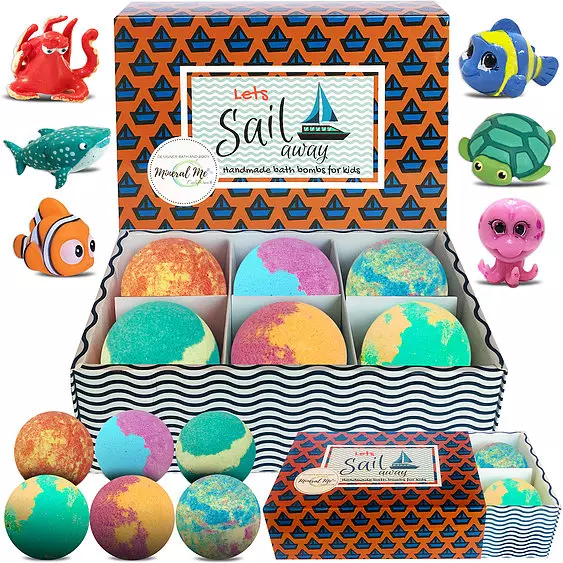 Mineral Me California Let’s Sail Away Handmade Bath Bombs For Kids