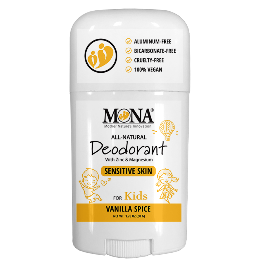 MONA BRANDS 100% Natural Deodorant for Kids