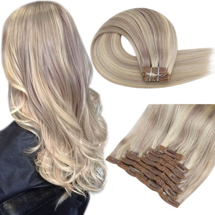 Moresoo Remy Hair Extensions Clip