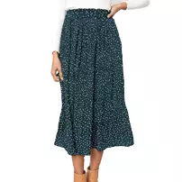 Naggoo Women’s Polka Dot Midi Skirt