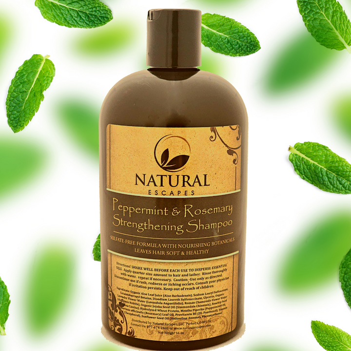 Natural Escapes Peppermint & Rosemary Strengthening Shampoo